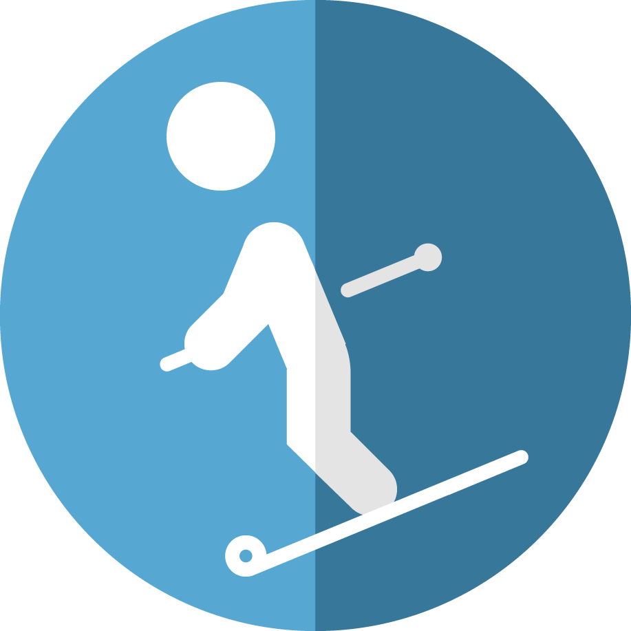 Ski-Fahren Ski-Fahren