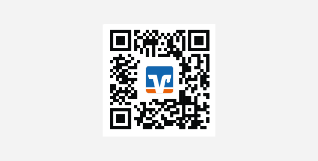Prepaid-Handy laden QR-Code zum Download der VR Banking App für Android und iOS
